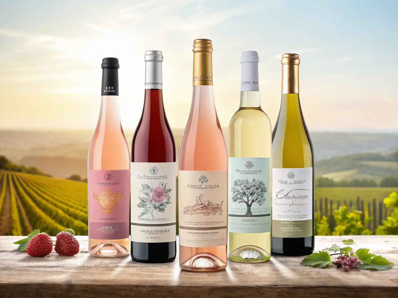 A digital rendering of a private online portal showcasing a collection of rare and collectible wines, highlighting the Grus Wine Club's focus on luxury assets.
