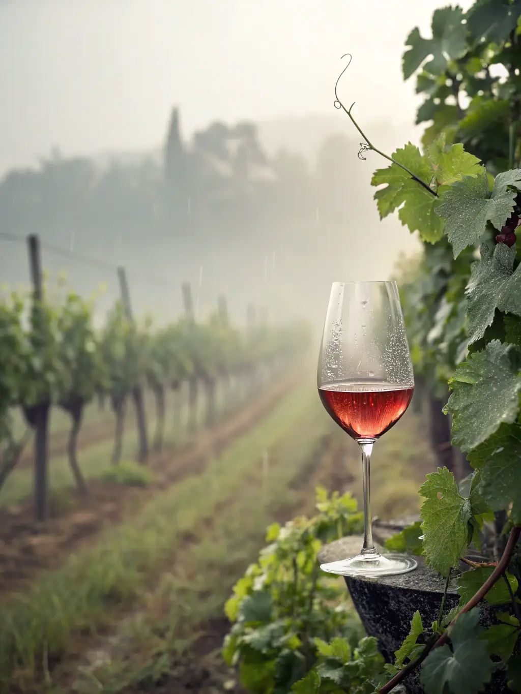 A visually appealing image of a beautifully packaged wine bottle being delivered to a member's doorstep, emphasizing the convenience and personalized service of the Grus Wine Club.